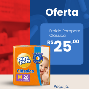 Fralda Pompom Clássica