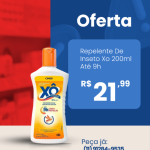 Repelente De Inseto Xo 200ml Loçao Gamer Protege Ate 9h